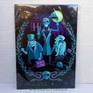 Disney Parks Haunted Mansion Postcard WonderGround Hitchhiking Ghosts Granito
